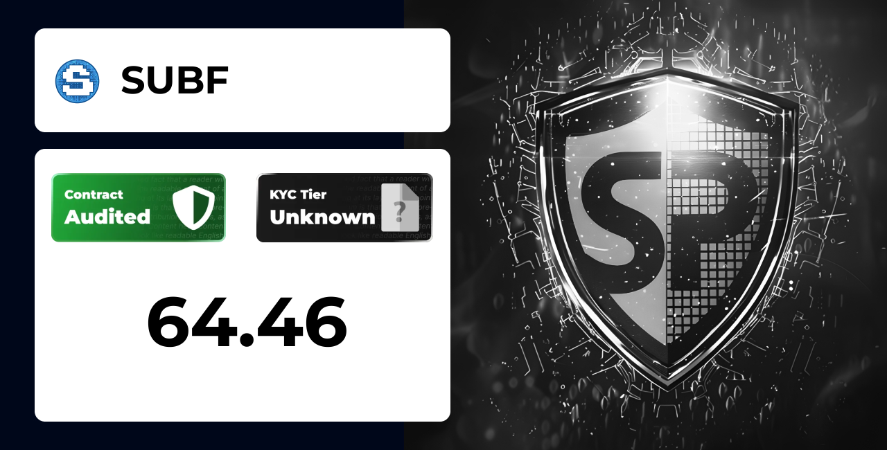 SUBF | SolidProof TrustNet