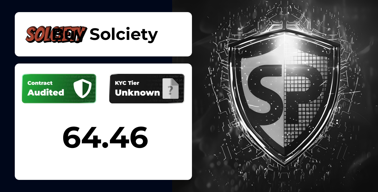 Buy Solciety | SolidProof TrustNet