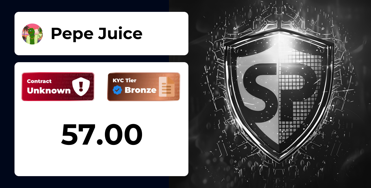 Pepe Juice | SolidProof TrustNet