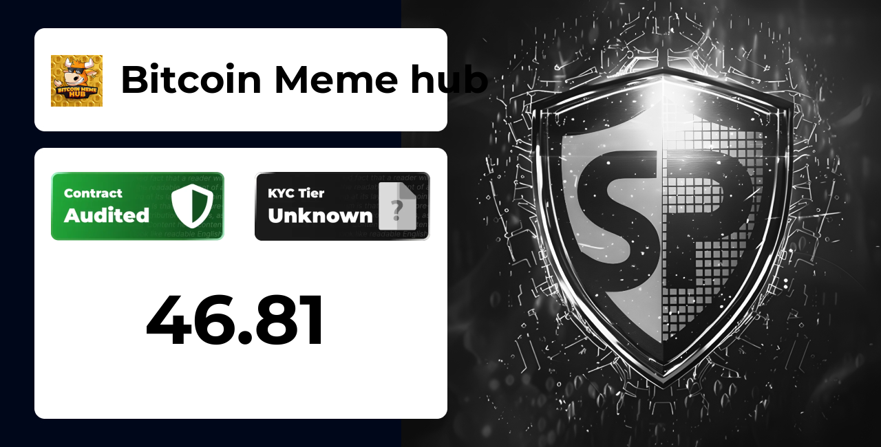 Bitcoin Meme hub | SolidProof TrustNet