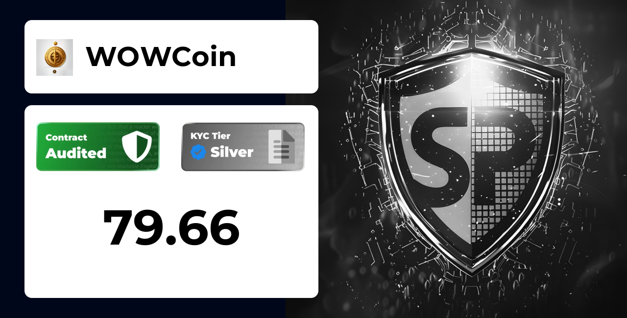 WOWCoin | SolidProof TrustNet