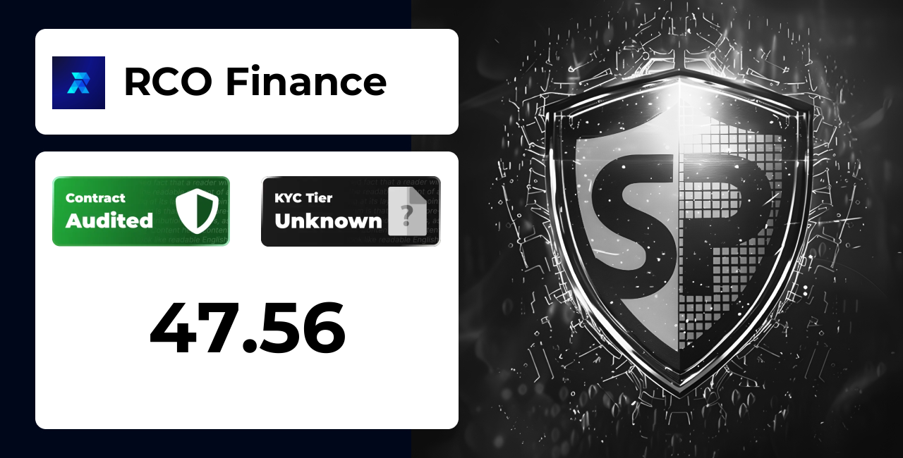 RCO Finance | SolidProof TrustNet