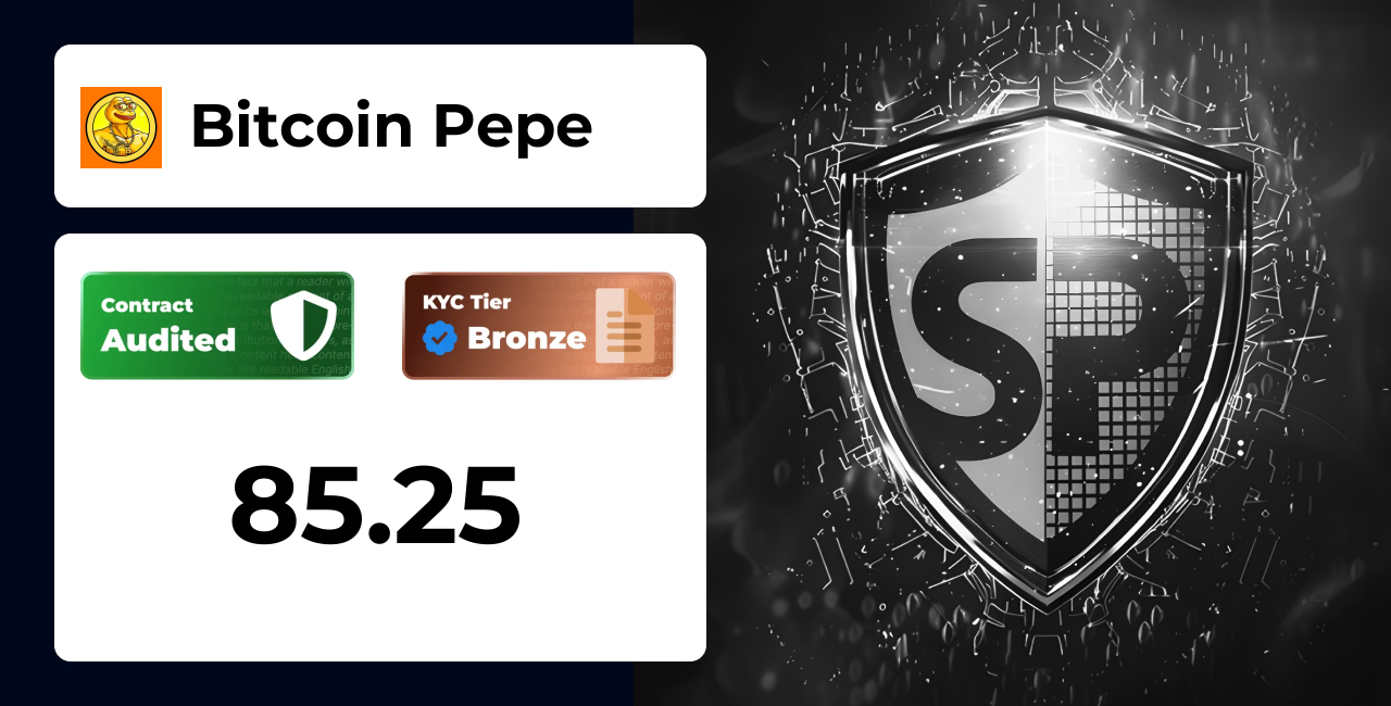 Bitcoin Pepe | SolidProof TrustNet
