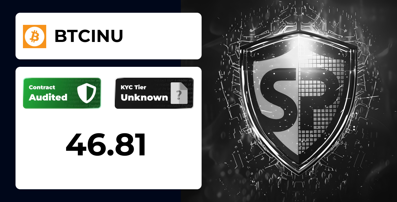 BTCINU | SolidProof TrustNet