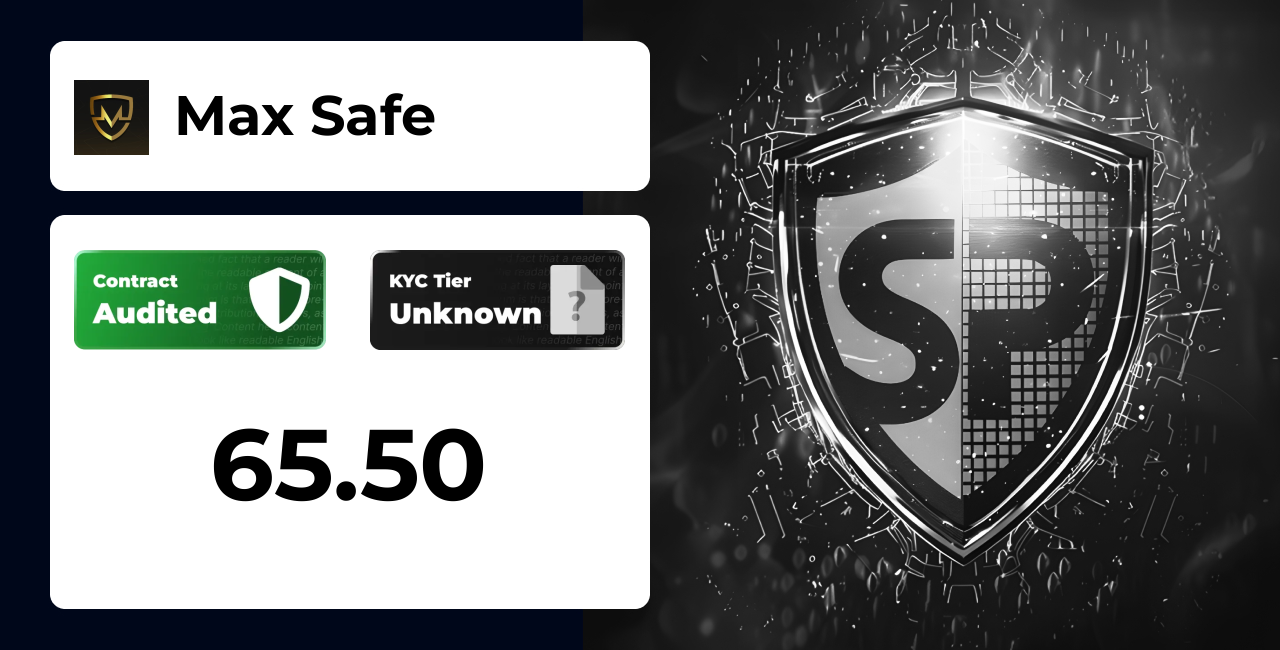 Max Safe | SolidProof TrustNet