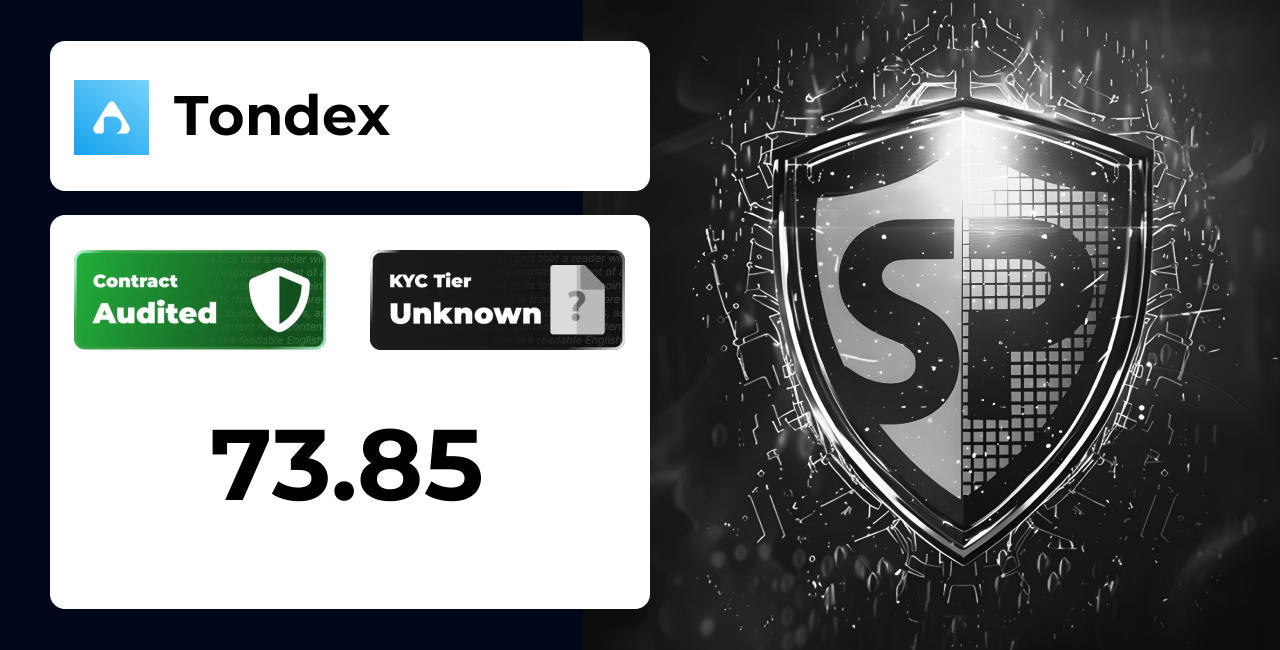 Tondex | SolidProof TrustNet