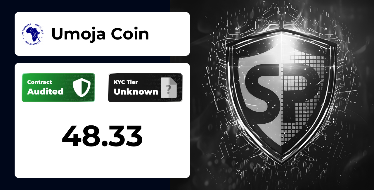Umoja Coin | SolidProof TrustNet