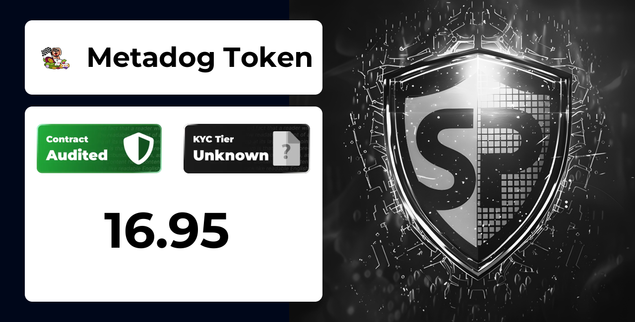 Metadog Token | SolidProof TrustNet